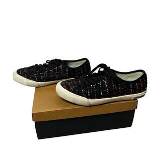 SeaVees Monterey Black Tweed Sneaker Size Woman’s 8